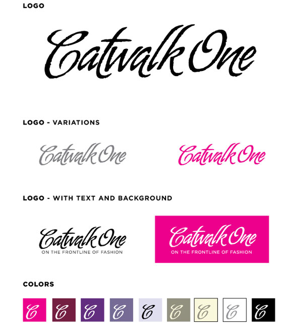 Catwalkone.com logo variations