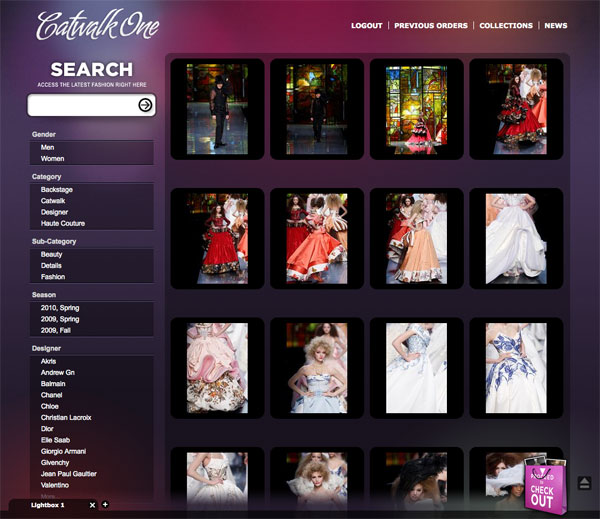 CatwalkOne Collection page